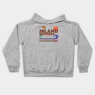 Island Hoppers Retro Worn Lts Kids Hoodie